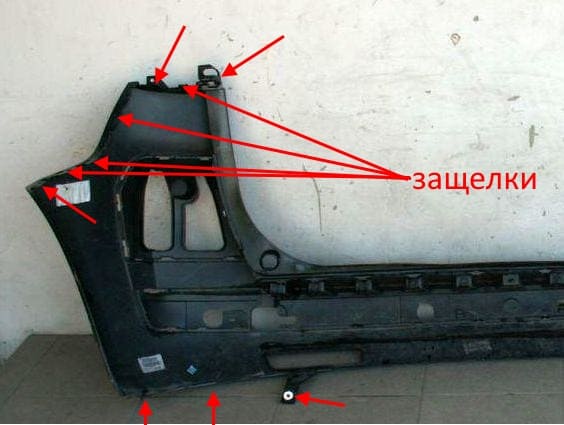 the attachment of the rear bumper Citroen C4 Picasso (2006-2013)