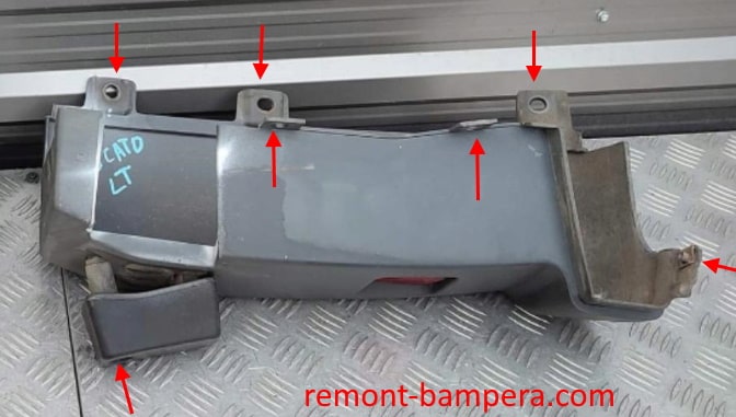 rear bumper attachment points Fiat Ducato III (2014-2023)