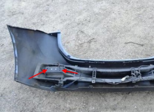 punti di fissaggio del paraurti posteriore Hyundai ix20