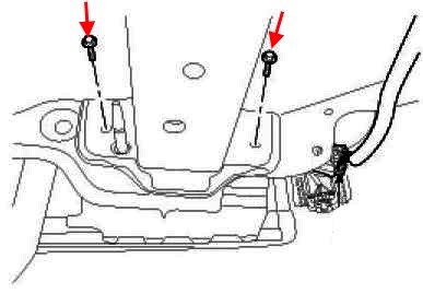 schema fissaggio paraurti posteriore Hyundai ix35 (Tucson 2)
