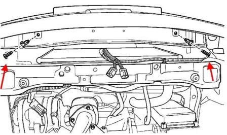 Schema montaggio paraurti anteriore Suzuki Forenza (Reno)