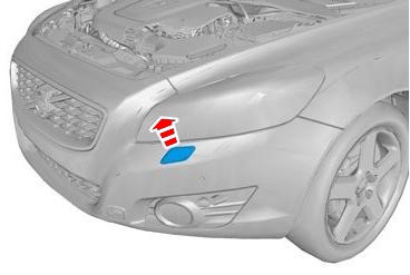 Schéma de montage du pare-chocs avant Volvo C30