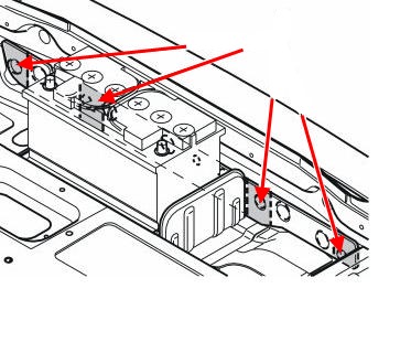 schéma de montage du pare-chocs arrière Volvo XC90 (2002-2014)