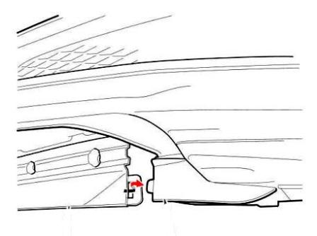 Diagrama de montaje del parachoques delantero del Acura ZDX