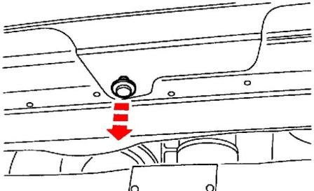 Schema di montaggio del paraurti anteriore Ford Contour