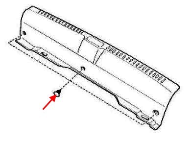 Schema di montaggio del paraurti posteriore KIA Spectra