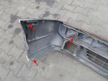 mounting points for the front bumper Alfa Romeo 164