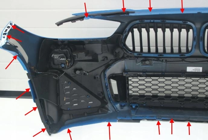 front bumper attachment points BMW X2 F39