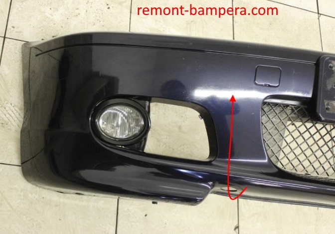 front bumper mounting points BMW 3-series (E46) (1997-2006)