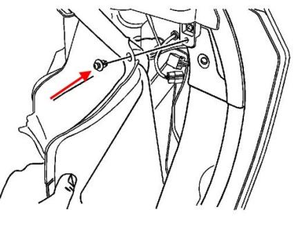 schema di montaggio del paraurti posteriore per Chevrolet (Oldsmobile) Alero