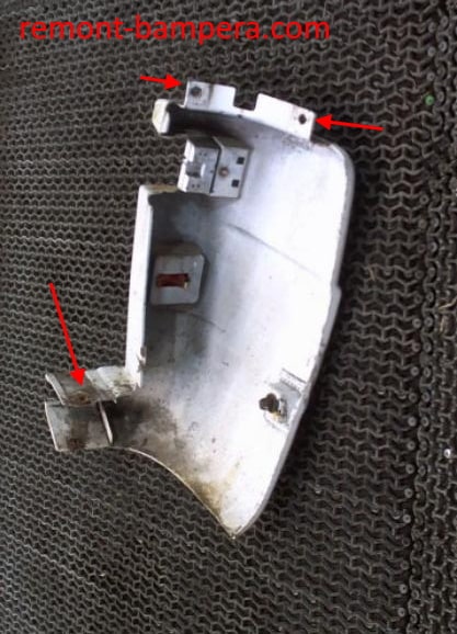 points de fixation du pare-chocs arrière Citroen Jumper I (1994-2006)
