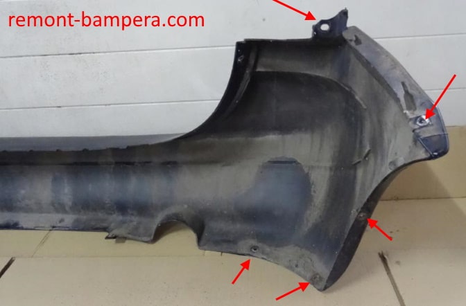 rear bumper attachment points Citroen Xsara Picasso (1999-2012)
