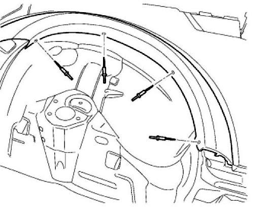 Montageschema für vordere Stoßstange Dodge Nitro