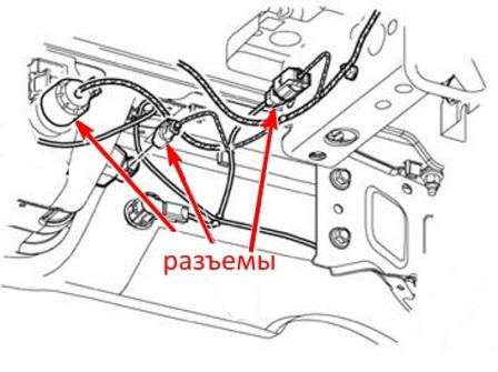 Montageschema für die hintere Stoßstange des Dodge Ram (2009-2018)