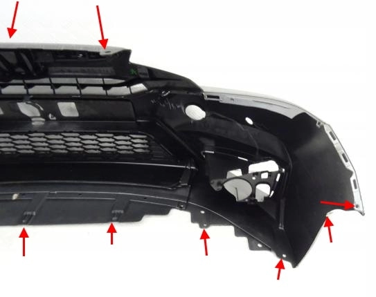 front bumper attachment points Honda Fit/Jazz (2013-2020)