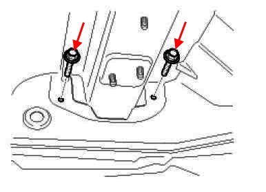 the scheme of fastening the rear bumper of the Hyundai i40