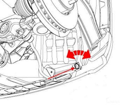 Jeep Grand Cherokee WK2 diagrama de montaje del parachoques delantero (después de 2011)