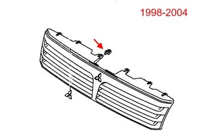 Montageplan für den Kühlergrill des Mitsubishi Space Wagon 