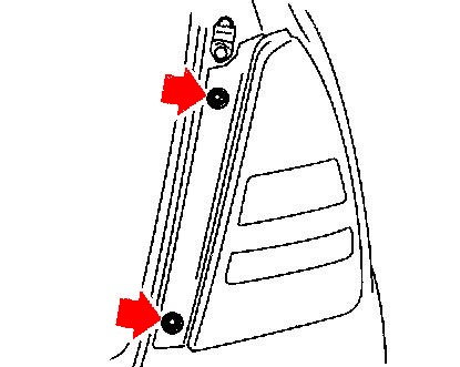 scheme of fastening of tail light Subaru Forester SG (2002-2005)