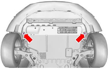 the scheme of fastening of the front bumper Volvo C30