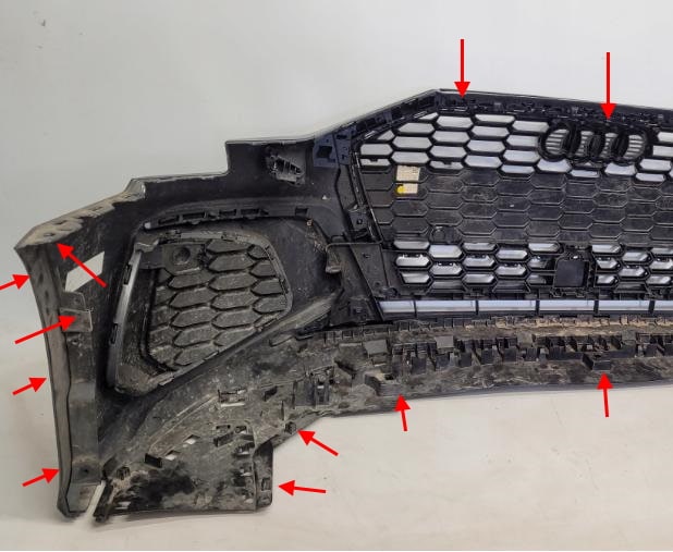 points de fixation du pare-chocs avant Audi A3 IV 8Y (2020+)