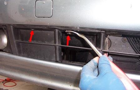 mounting points for the front bumper BMW 5-series E39