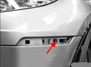 Schéma de montage du pare-chocs avant BMW X6 (E71)
