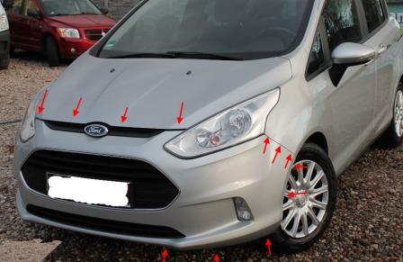 seat mounting front bumper Ford B-Max 