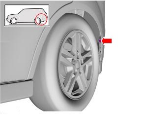 схема крепления заднего бампера Ford Focus 3 (с 2012 года)