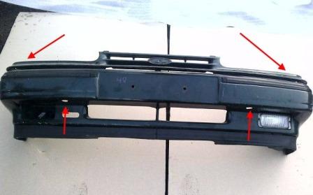 seat mounting front bumper Ford Scorpio 1 (1988-1994)