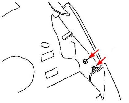 diagrama de montaje del parachoques delantero Ford Taurus (2000-2007)