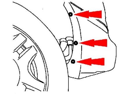 Diagrama de montaje del parachoques trasero Ford Windstar