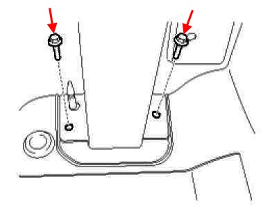 the scheme of fastening of the rear bumper KIA Cerato II / Forte TD (2008-2013)