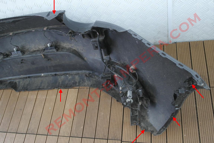 Mazda MX-5 ND (2015–2025) rear bumper mounting locations