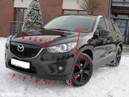 points de fixation du pare-chocs avant Mazda CX-5 I KE (2012-2017)