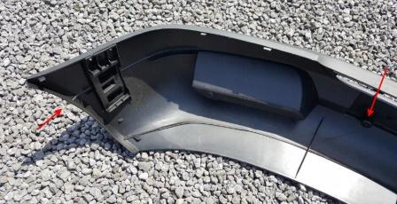 the attachment of the front bumper 1 Mercedes Sprinter (1995-2006)