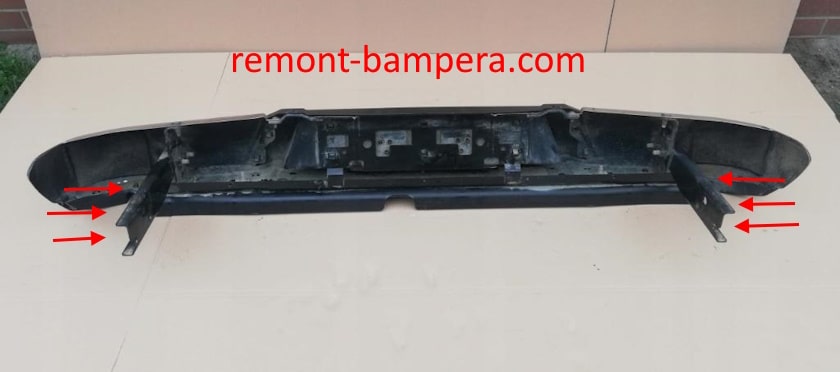 rear bumper mounting points Nissan Navara NP300 IV D23 (Frontier) (2015-2023)