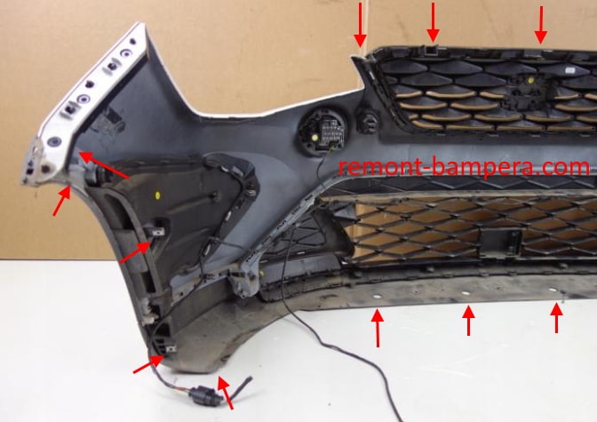 front bumper attachment points SEAT Arona I (2017-2023)