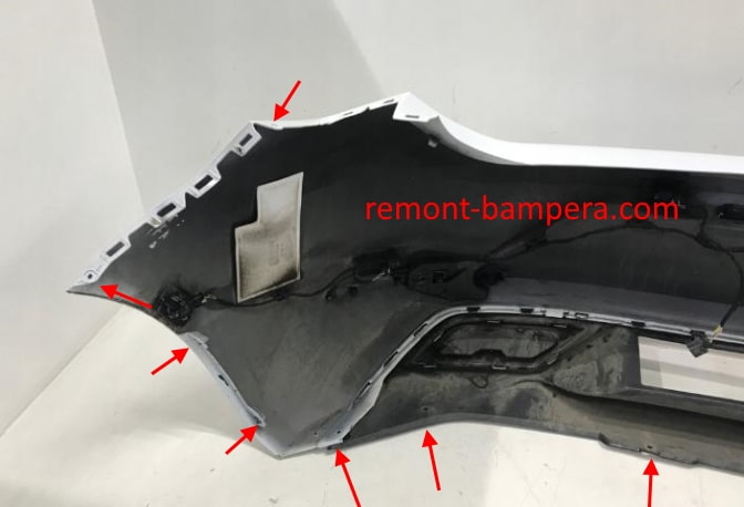 rear bumper attachment points SEAT Leon IV (2020-2023)