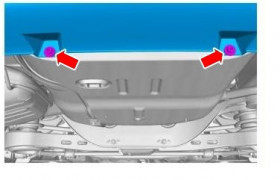 схема крепления заднего бампера Volvo S80 2 (2006-2016)