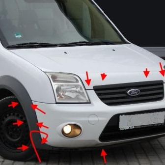 ford connect front bumper