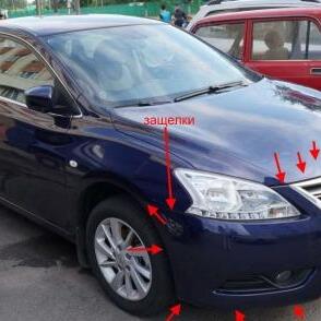 How To Remove Front And Rear Bumper Nissan Sentra B17 After 14