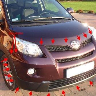 How To Remove Front And Rear Bumper Toyota Urban Cruiser