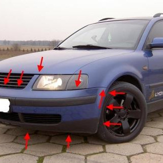 passat b5 front bumper