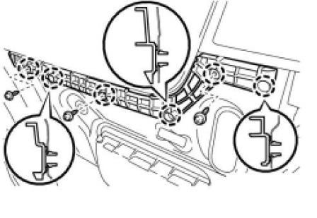 Schema fissaggio paraurti posteriore Toyota Land Cruiser J100 (1997-2007)