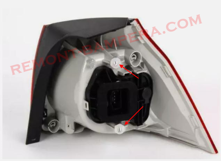 mounting locations for rear light VW Golf 5 / Rabbit