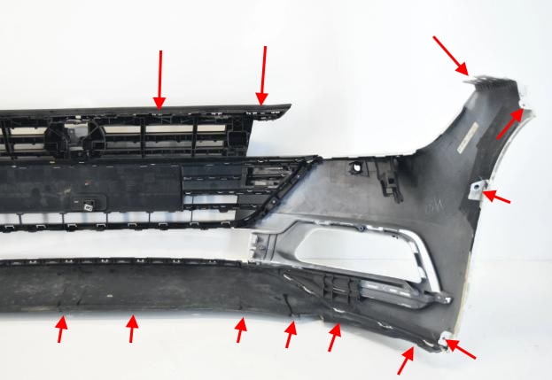 front bumper attachment points VW Arteon