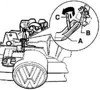схема крепления решетки радиатора VW PASSAT B5
